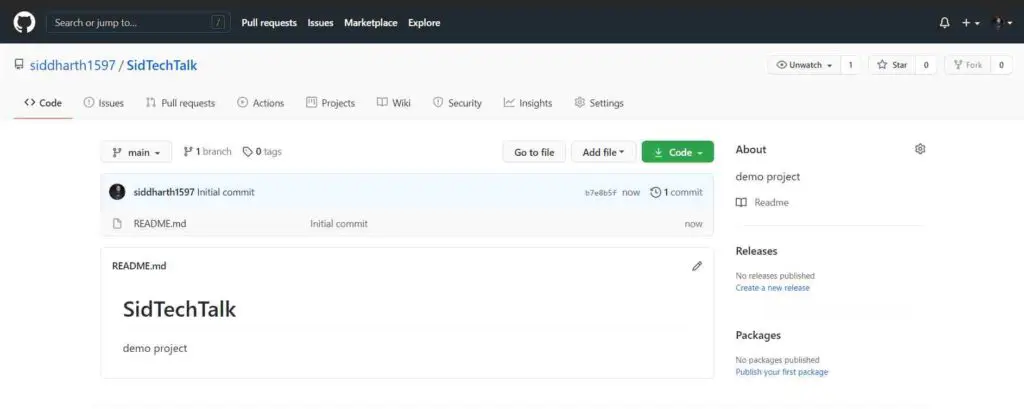 created repository