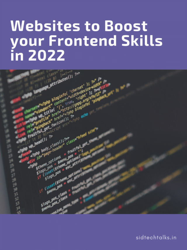 Websites to Boost your Frontend Skills in 2022
