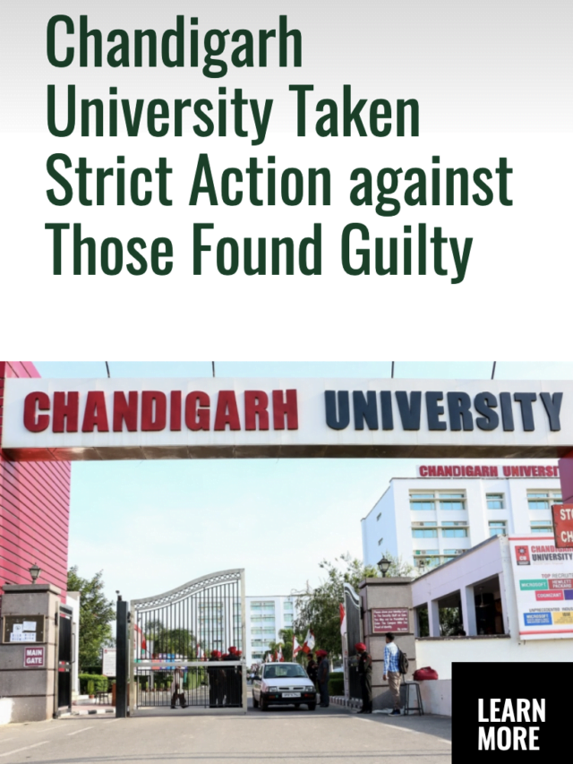 Chandigarh University Protest Strict Action Against Those Found Guilty