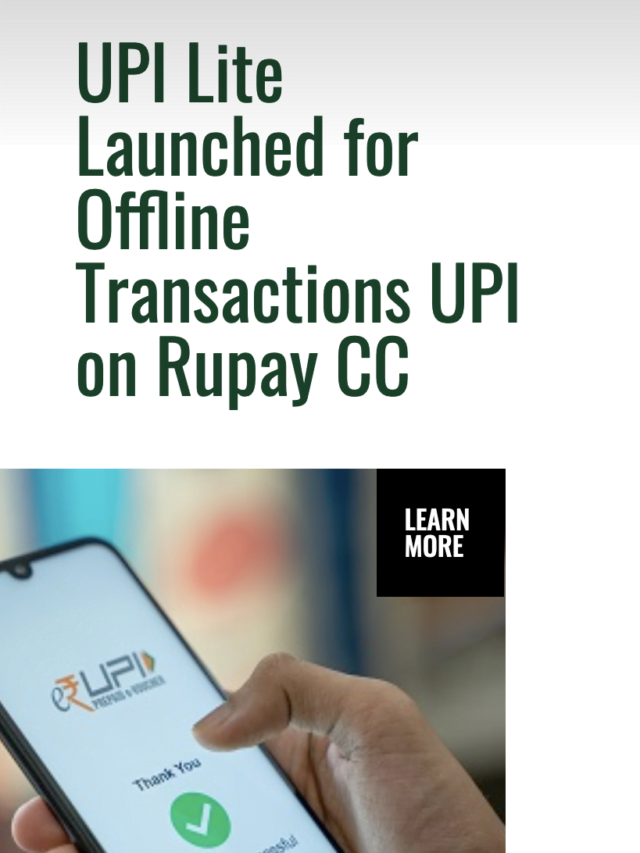 UPI Lite Wallet For Offline Transactions UPI on RuPay Credit Cards
