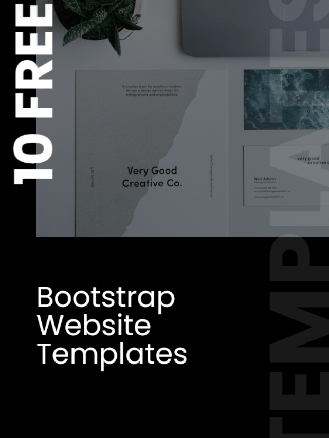 10 Free Bootstrap Website Templates