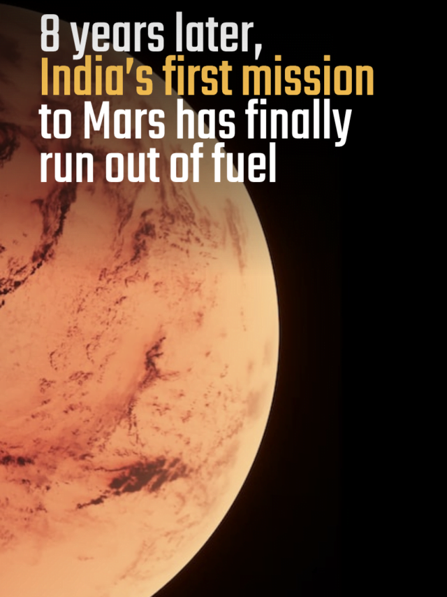 8 yrs later, India’s First Mission to Mars Has Finally Run Out of Fuel