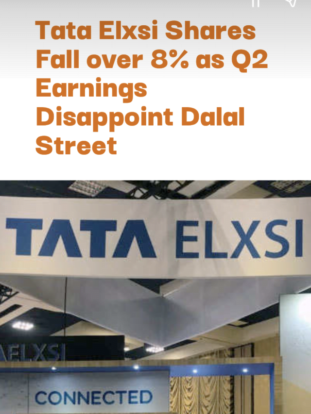 Tata Elxsi Shares Fall over 8% as Q2 Earnings Disappoint Dalal Street