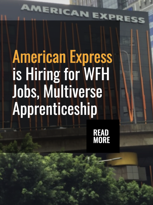 American Express is Hiring for WFH Jobs, Multiverse Apprenticeship