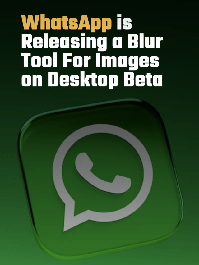 WhatsApp is Releasing a Blur Tool For Images on Desktop Beta